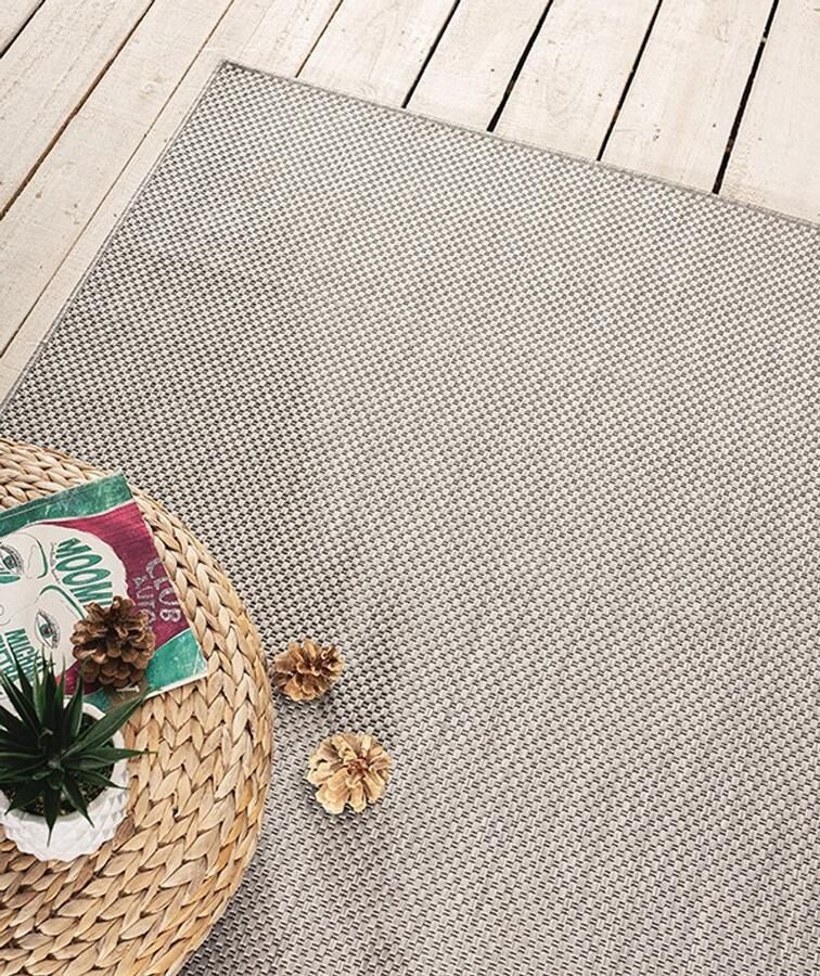Merinos Karpet24 Sisal – Modern Effen Vloerkleed voor Binnen & Buiten Grijs-200 x 280 cm
