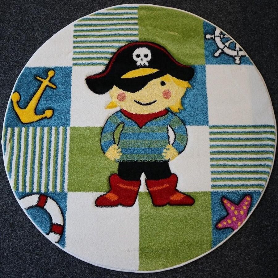 Merinos Kindervloerkleed 20801-60 Cream-Ø 120 cm