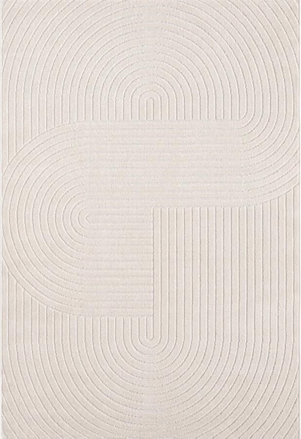 Merinos Tapis Home Tapis Salon Poils Ras Motif Géométrique 160x230 cm - Foto 3