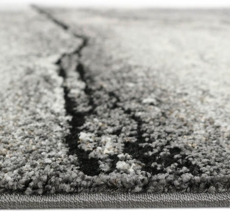 Merinos Vloerkleed Marmer Design Earth-Grijs-80 x 150 cm