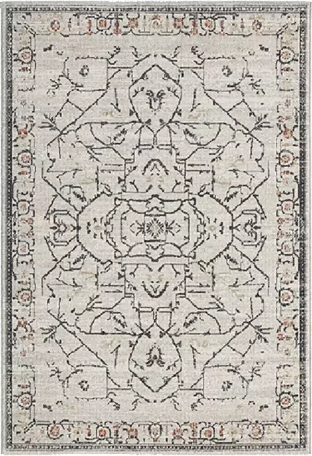 Karpet24 Buitentapijt Salsa Vintage 80 x 150 cm rechthoek voor binnen en buiten Cream