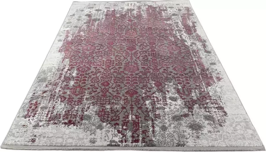 Merinos Vintage Vloerkleed Granada Grijs Bordeaux-160 x 230 cm