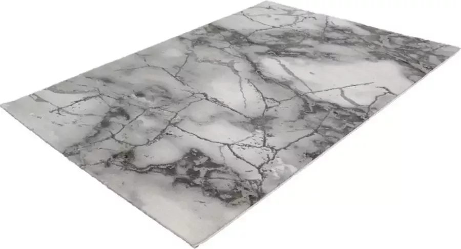 Merinos Vintage Vloerkleed Marmer Look 23270-295 Grijs-80 x 150 cm - Foto 2