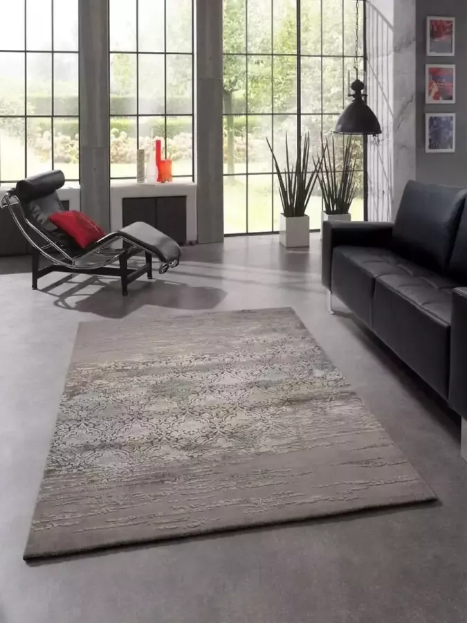 Merinos Vintage Vloerkleed Thema 23007-953 Grijs-Blauw-200 x 290 cm