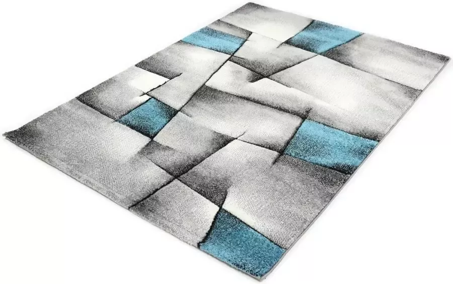 Merinos Vloerkleed Brilliance 660-930 Turquoise-200 x 200 cm