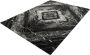 Merinos Vloerkleed Craft deluxe zwart grijs marmer patroon-120 x 170 cm - Thumbnail 2