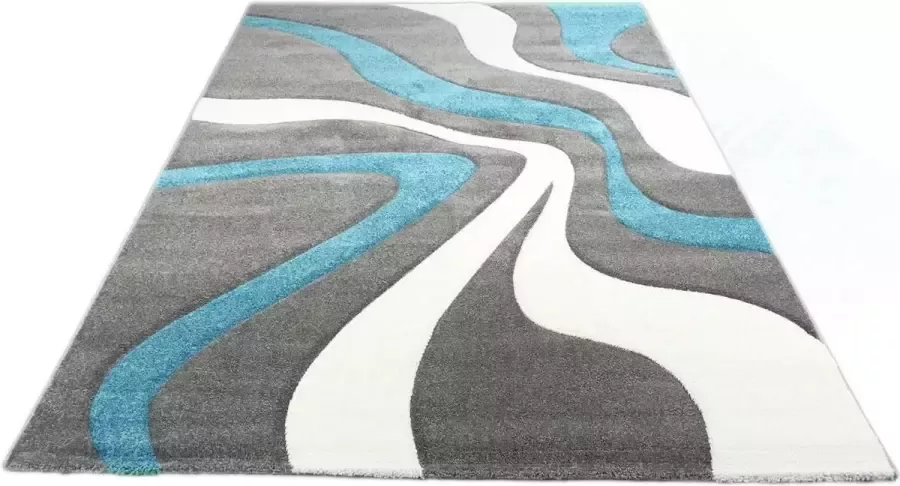 Merinos Vloerkleed Diamond 760-953 Turquoise 120 x 170 cm