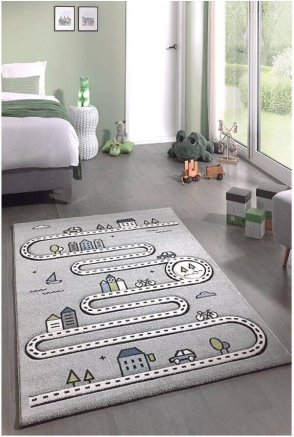 Merinos Vloerkleed Indigo Kids 22710-395 Grijs-140 x 200 cm