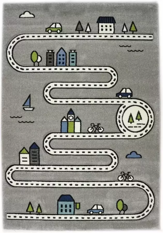 Merinos Vloerkleed Indigo Kids 22710-395 Grijs-200 x 290 cm