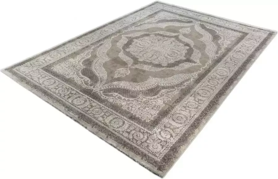 Merinos Vloerkleed Oosters Desing Decoratief Grijs-160 x 230 cm