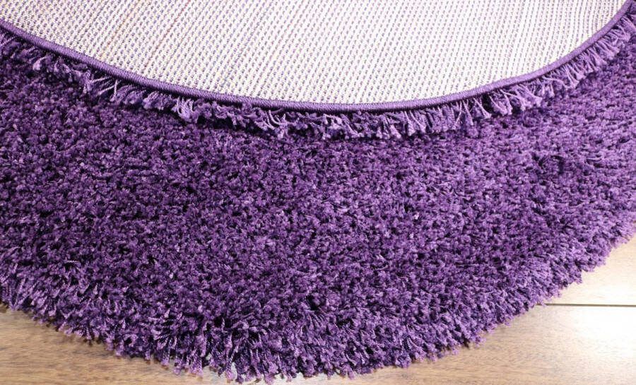 Merinos Vloerkleed Shaggy Plus 901-217 LILAC 200x200 cm Round