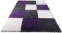 Merinos Vloerkleed Shaggy Plus 910 Grey Lilac 120x170 cm - Thumbnail 1
