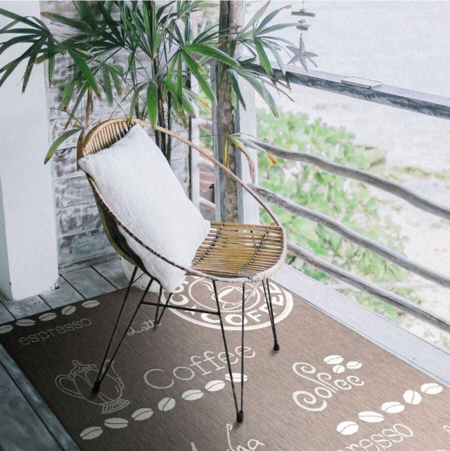 Merinos Vloerkleed Sisal Koffie Bruin-160 x 220 cm - Foto 2