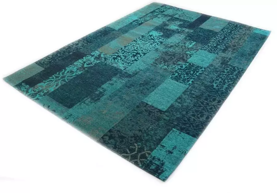 Merinos Vloerkleed Vintage Patchwork Marakesh Turquoise 135 x 200 cm