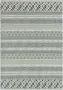 Merinos Vloerkleed Voor Binnen Buiten Groen Crème-120 x 170 cm - Thumbnail 1