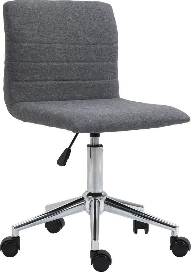 Merk-loos SVITA Linus Bureaustoel draaistoel voor kinderen stoffen bekleding grijs