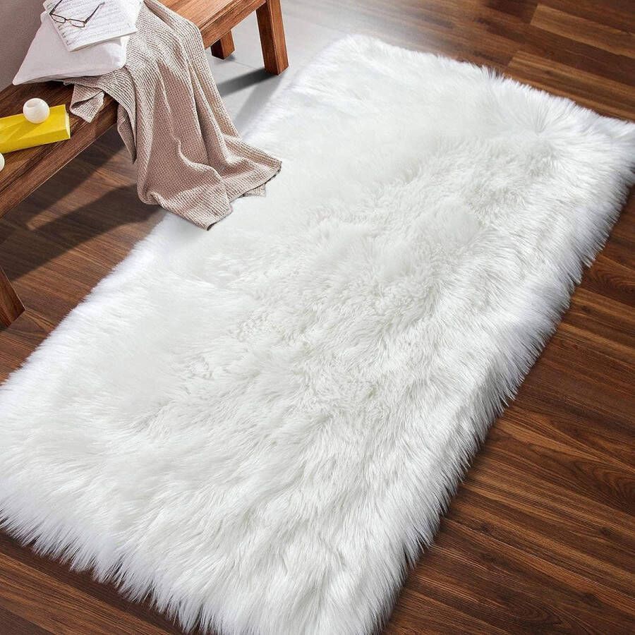 Merk los tapijt kleine tapijten shaggy tapijten voor slaapkamer tapijt pluizige bank vloer tapijt woondecoratie (zwart 59 9 x 89 9 cm)