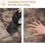 Merk los tapijten zacht pluizig tapijt antislip vloerkleden dik vloertapijt mat voor woonkamer slaapkamer (donkergrijs 80 x 160 cm) - Thumbnail 1