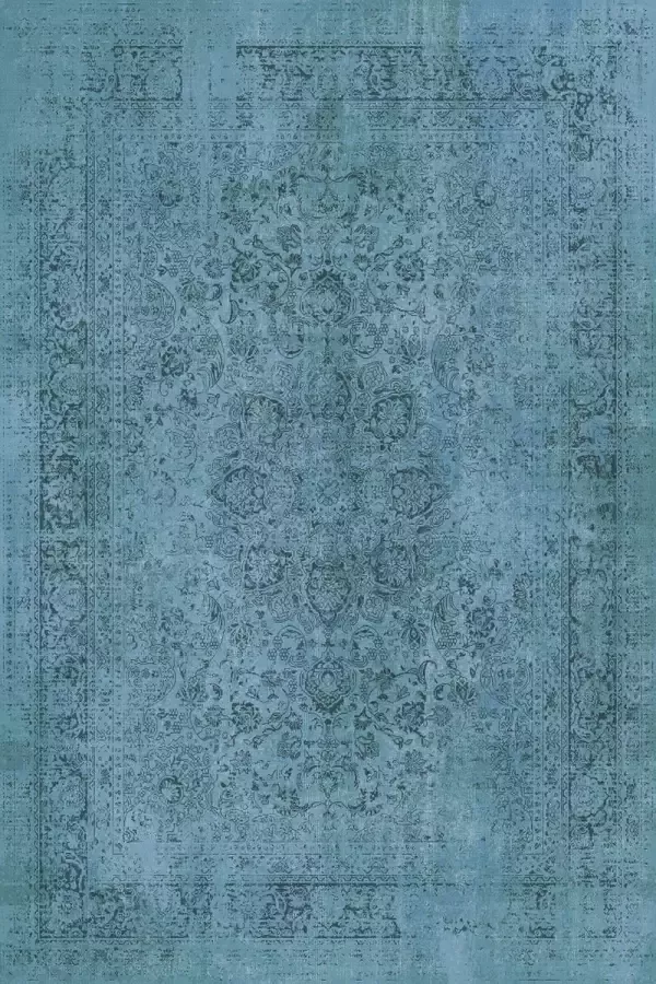 Merkador Istanboel-11005 Vintage Bedrukt tapijt op chenille stof Vloerkleed Antislip 180x280 cm