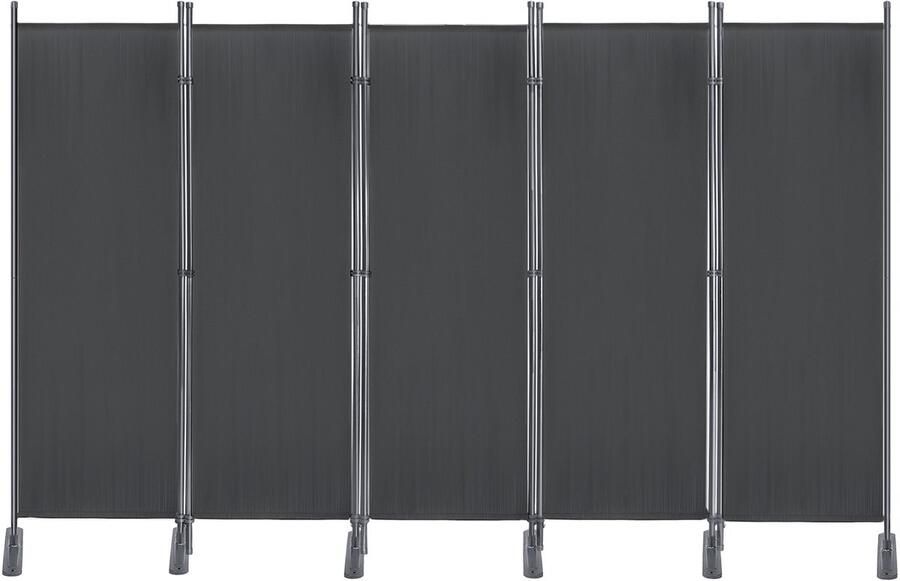 Merkloon Opvouwbare Kamerscherm 5-delig 280x180 cm – Vrijstaand Scherm – Tuinscherm & Balkon Privacywand – Paravent – Antraciet