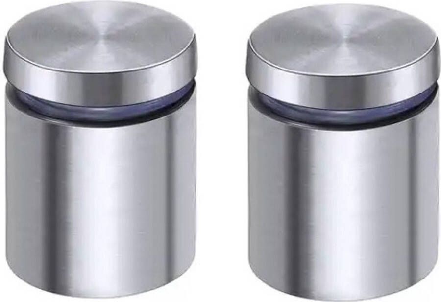 123huisnummerbordje 2 stuks 25ø x 30mm afstandhouders RVS Ophangsysteem Plexiglas wanddecoratie Afstandhouders ophangsysteem voor kunststof dibond trap tafel afstandhouders – 25mm diameter afstandhouders RVS afstandhouder