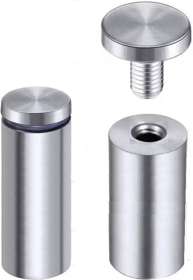 Merkloos allesmakkelijk.nl 2 stuks 25ø x 60mm afstandhouders RVS Ophangsysteem Plexiglas wanddecoratie Afstandhouders ophangsysteem voor kunststof dibond trap tafel afstandhouders – 25mm diameter afstandhouders RVS afstandhouder