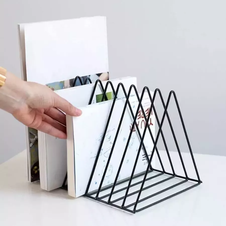 Merkloos allesmakkelijk.nl Staande verzamelaar boekensteun metaal bureau organizer Boekensteun Boekenstandaard Boekenhouder Boeksteun Book Holder