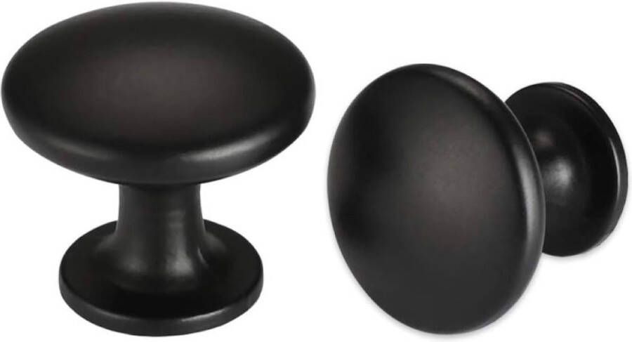 Merkloos 10 stuks keukenknoppen zwart meubelknoppen zwart kastknoppen moderne deurknop zwart ladeknoppen meubelknoppen voor slaapkamer badkamer
