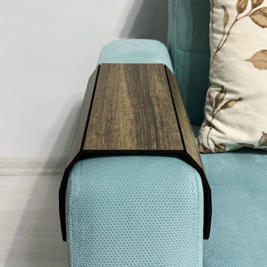 Ultimate Premium Product 2 Flexibel Armleuning Dienblad Armleuning Bescherming Dienblad Bank Antislip Bankje Tafel Organiser 40x28 5 CM Donkergrijs - Foto 2