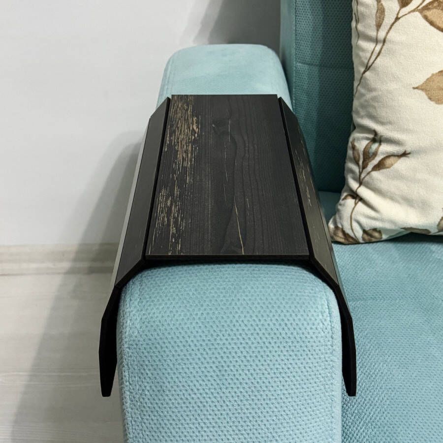 Ultimate Premium Product 2 Flexibel Armleuning Dienblad Armleuning Bescherming Dienblad Bank Antislip Bankje Tafel Organiser Zwart 40x28.5 cm - Foto 2