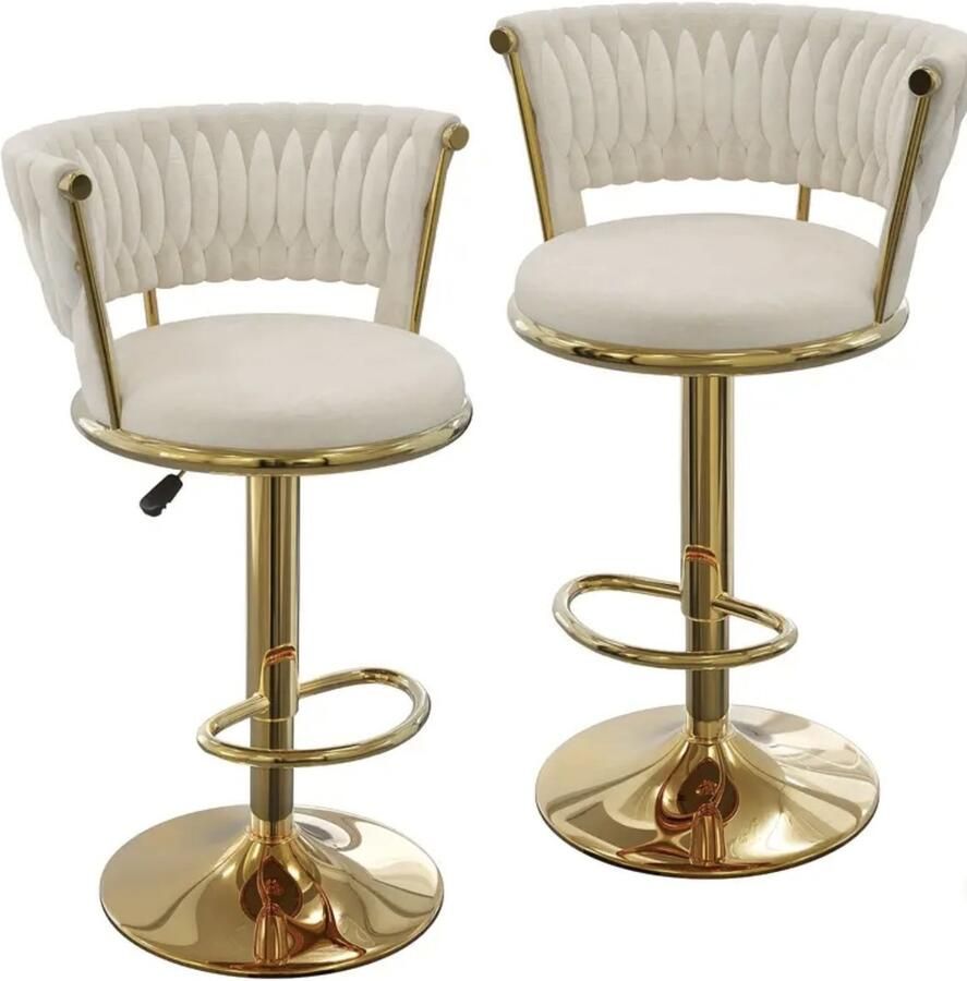 'merkloos'' 2 stuks Luxe Draaibare Barstoel