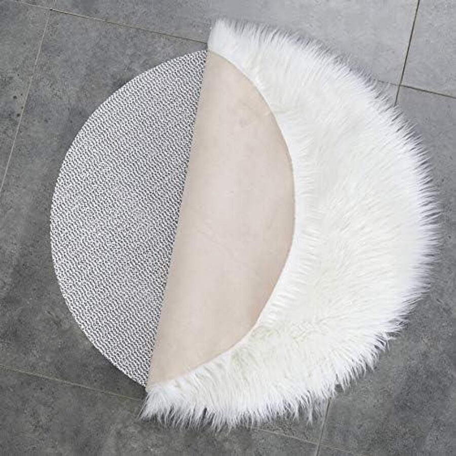 'merkloos' Antislip Vloerkleed Matras – Universele Slipmat 110 cm Rond – Antislipmat voor Lade Kofferbak & Tapijt – Multifunctioneel & Op Maat Knipbaar