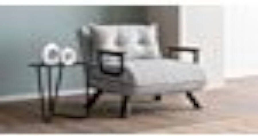 Merkloos Asir bankbed slaapbank Sofa 1-zitplaats Grijs 60 x 50 x 85 cm