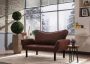 Merkloos Asir bankbed slaapbank Sofa 2-zitplaatsen Bruin 140 x 65 x 70 cm - Thumbnail 1