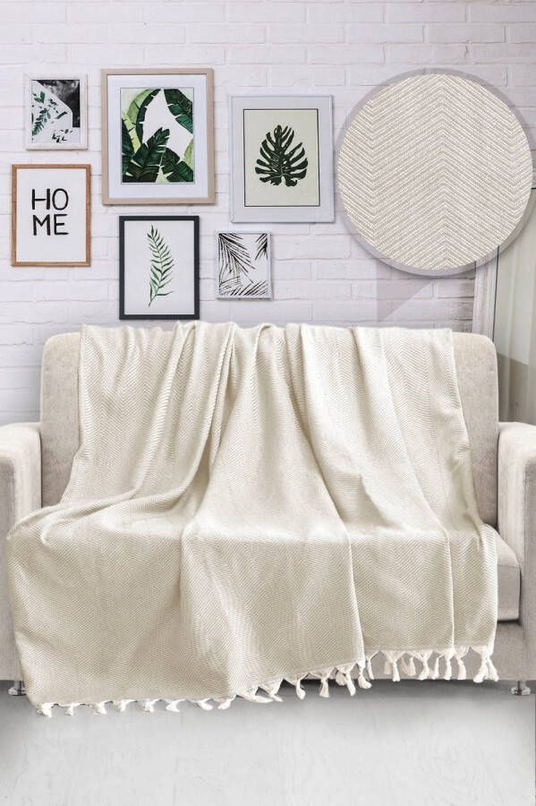 Asir Bankafdekking Ecru 170 x 230 cm