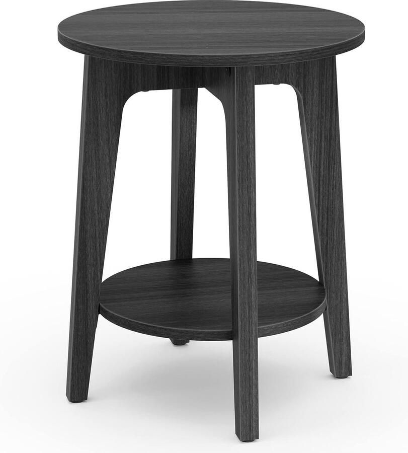 Merkloos Bijzettafel 40x40x50cm Zwart