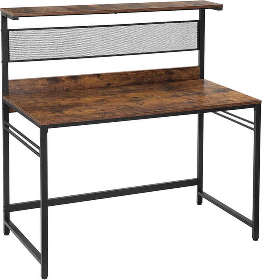 Merkloos Bureau Met Boekenplank LWD030B01