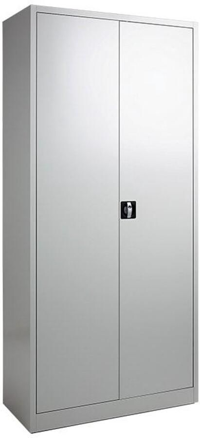 `merkloos` Draaideurkast archiefkast opbergkast garagekast kantoorkast extra diep. 195 x 92 x 60 cm (HxBxD) kleur lichtgrijs