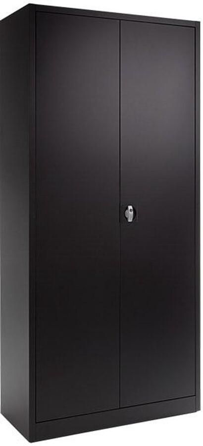 `merkloos` Draaideurkast archiefkast opbergkast garagekast kantoorkast extra diep. 195 x 92 x 60 cm (HxBxD) kleur zwart