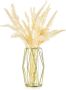 Glasseam Glazen bloemenvaas goud moderne kleine vazen voor pampasgras met geometrisch metalen rek voor kunstbloemen hydrocultuur woonkamer eettafel decoratie bruiloft centraal bloemstuk - Thumbnail 2