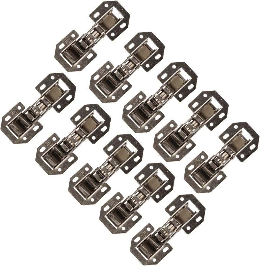Merkloos Hoekscharnieren Keukenkast Scharnieren 10 stuks set Eenvoudig te installeren Geschikt voor kast- en garderobedeuren