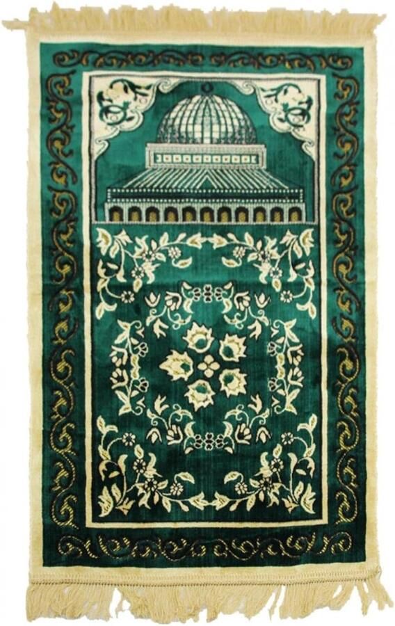 'merkloos'' Islamitische Gebedskleed Islamitische Geschenken Luxe Fluweel Vloerkleed Kunstkasjmier