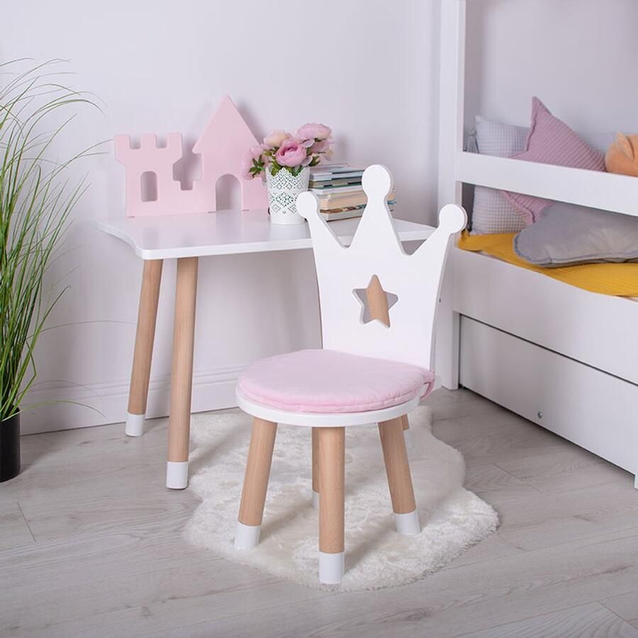 'merkloos'' Kindertafel met stoel Kasteel