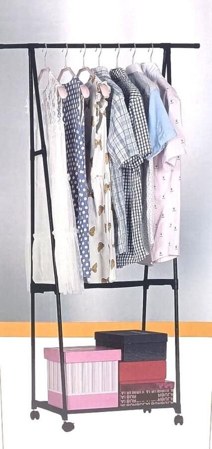 'merkloos'' Kledingrek met 2 Legplanken