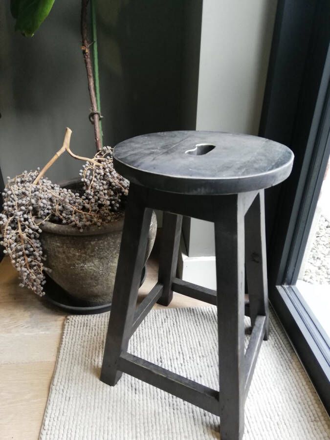 Merkloos Kruk zwart landelijk zware uitvoering - Foto 2