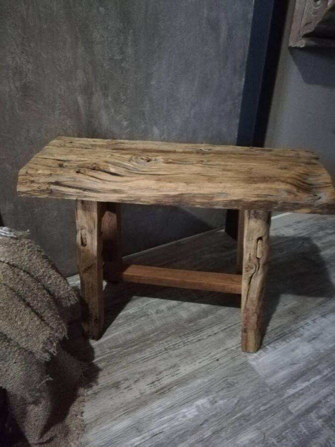 Merkloos Krukje railway hout robuust landelijk 1 - Foto 2