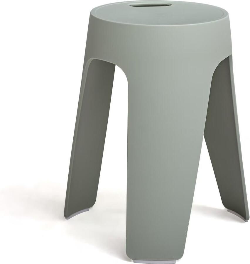 Merkloos krukje SET VAN 4 opstapkrukje stapelbaar 30*46CM zwart