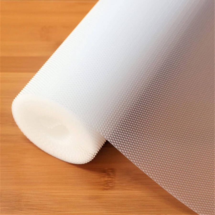 Merkloos Lademat 44 5 cm x 500 cm kast papier lade-inzet EVA waterdicht niet-klevend ondertapijt voor keukenkasten plankenkast (transparant diamant)
