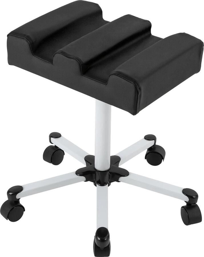 Merkloos MazrekuHome Verstelbare pedicure kruk Inclusief wieltjes In hoogte verstelbaar Zwarte zitting Moderne Stijl - Foto 2