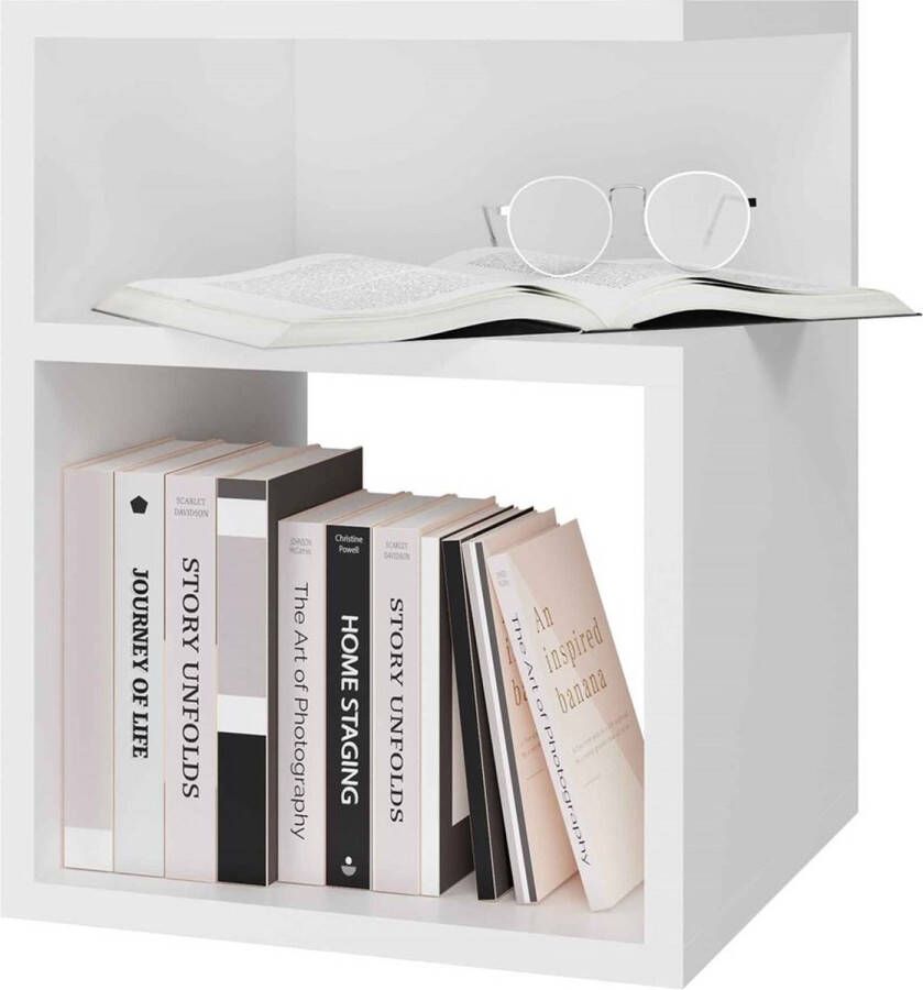 Nachtkastje -Nachtkastje Wit-Set Van 2 Nachtkastjes